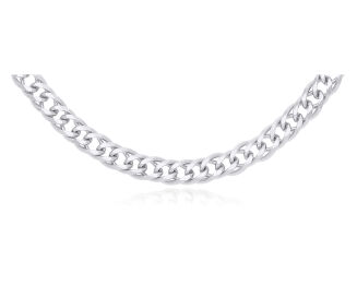 Łańcuszek srebrny męski gruby splot Rombo pr.925 - 2