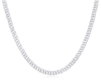 Łańcuszek srebrny męski gruby splot Rombo pr.925 - 3