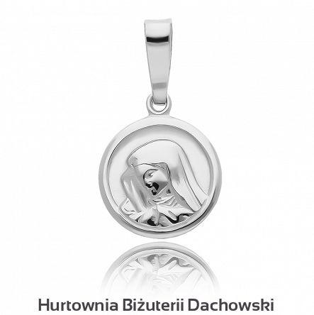 Medalik srebrny z Matką Boską Fatimską