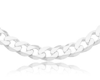 Łańcuszek srebrny męski szeroki splot pancerka - 2