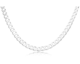 Łańcuszek srebrny męski szeroki splot pancerka - 3