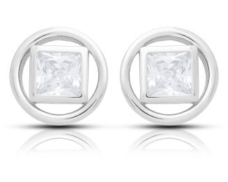 Kolczyki srebrne sztyfty z cyrkonią pr.925 - 2