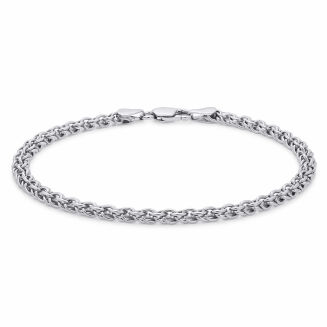 Bransoletka srebrna męska garibaldi pr.925 - 3