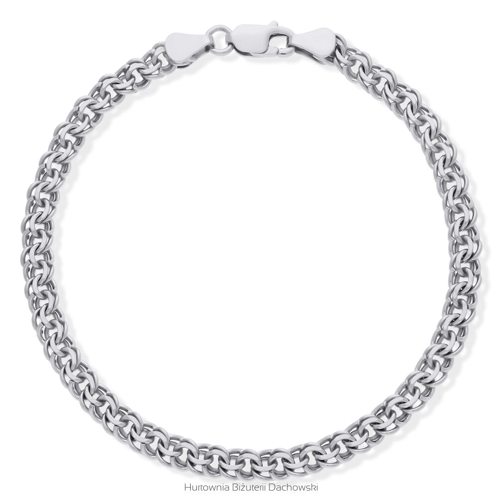 Bransoletka srebrna męska garibaldi pr.925