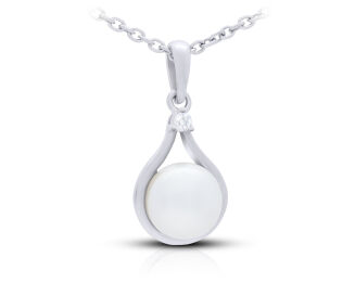 Zawieszka srebrna z perłą pr.925 - 3