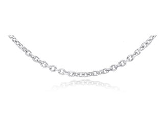 Łańcuszek srebrny damski o splocie ankier - 2