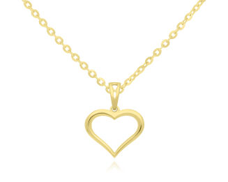 Złota zawieszka serce pr.585 - 3