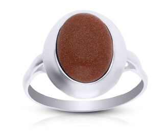 Pierścionek srebrny z Piaskiem Pustyni pr.925 - 2