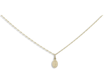 Medalik złoty Matka Boska Cudowna