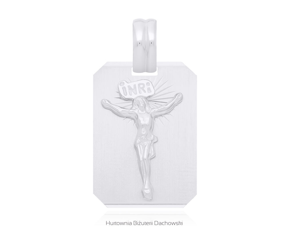 Srebrny Medalik Męski z Jezusem pr.925