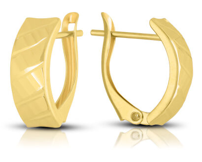 Kolczyki złote 585 na angielskim zapięciu