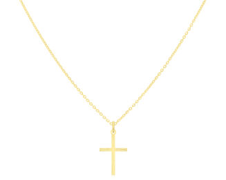 Złoty krzyżyk diamentowany pr.585 - 2