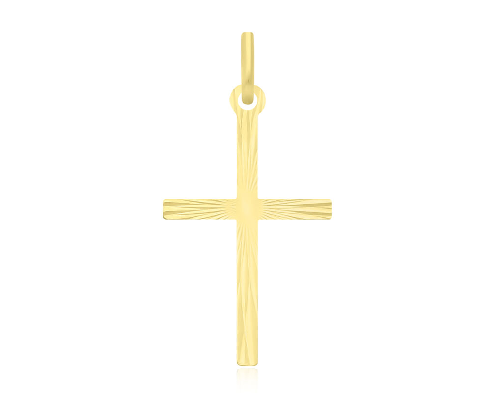 Złoty krzyżyk diamentowany pr.585