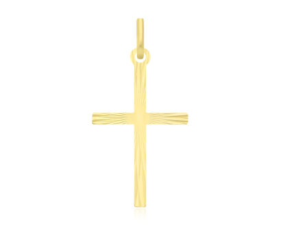 Złoty krzyżyk diamentowany pr.585