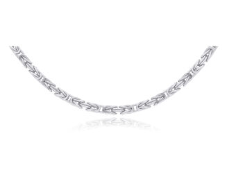 Łańcuszek srebrny królewski splot pr.925 - 2