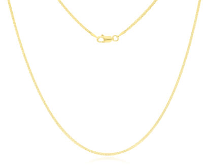 Łańcuszek srebrny pozłacany splot Lisi Ogon pr.925