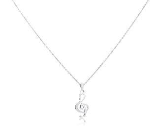 Zawieszka srebrna Nuta z cyrkoniami pr.925 - 2