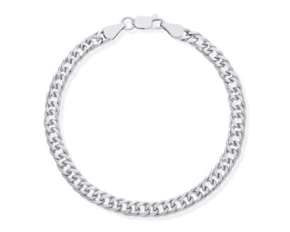 Bransoletka srebrna szeroka splot Rombo pr.925