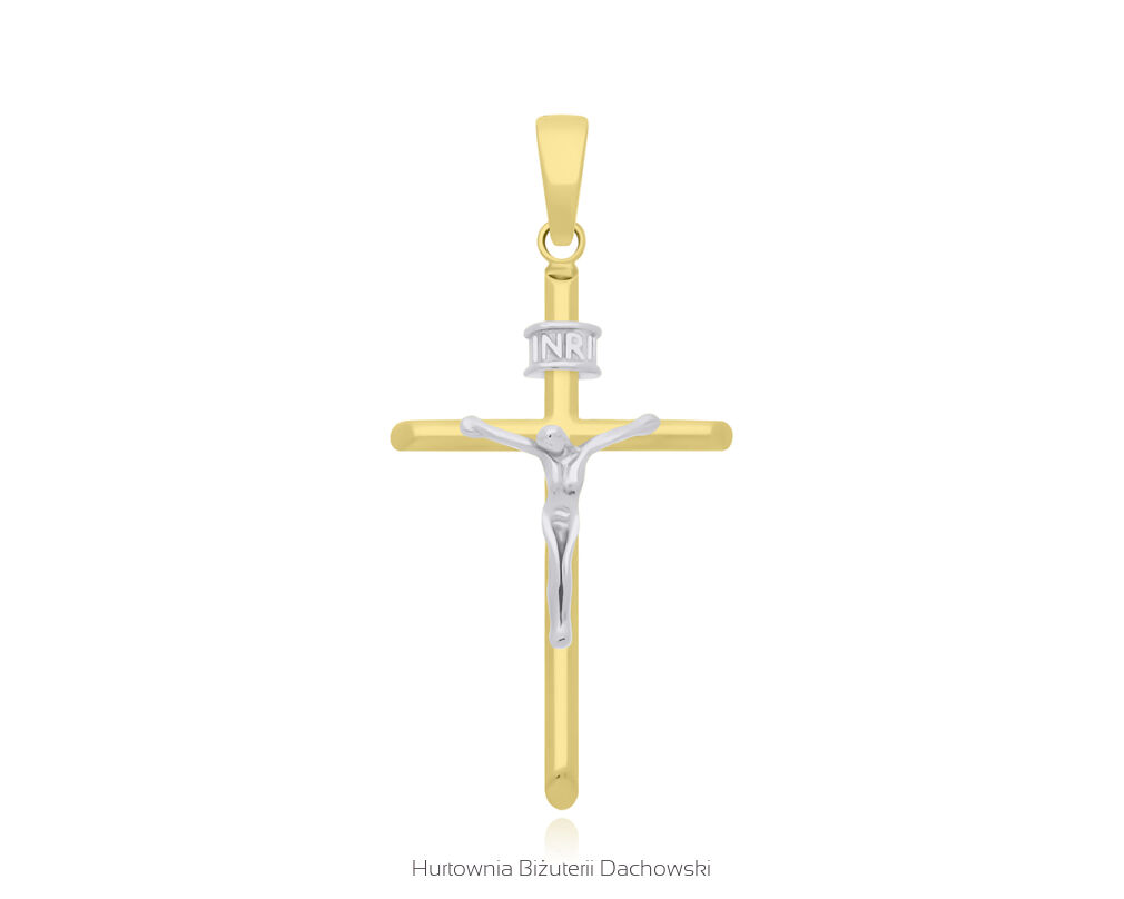 Krzyżyk Złoty 585 z wizerunkiem Jezusa