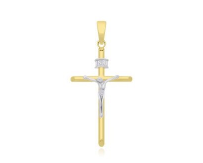 Krzyżyk Złoty 585 z wizerunkiem Jezusa