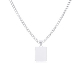 Zawieszka srebrna blaszka gładka pr.925 - 6