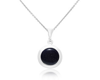 Zawieszka srebrna z nocą kairu okrągła - 2