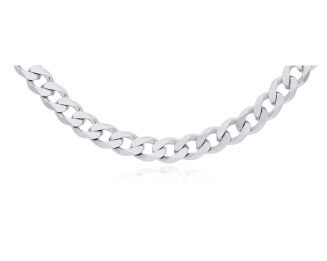 Łańcuszek srebrny rodowany męski pancerka - 2