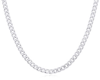 Łańcuszek srebrny rodowany męski pancerka - 3