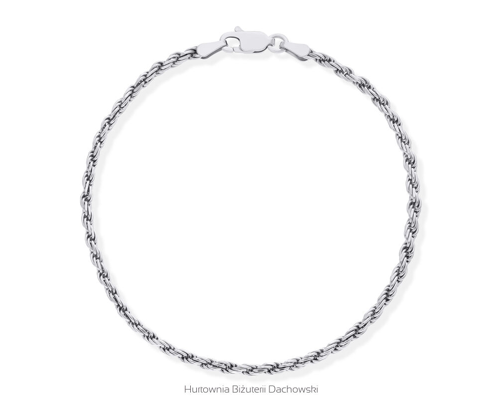 Bransoletka srebrna splot Kordel pr.925