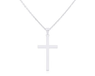 Srebrny krzyżyk gładki duży pr.925 - 3