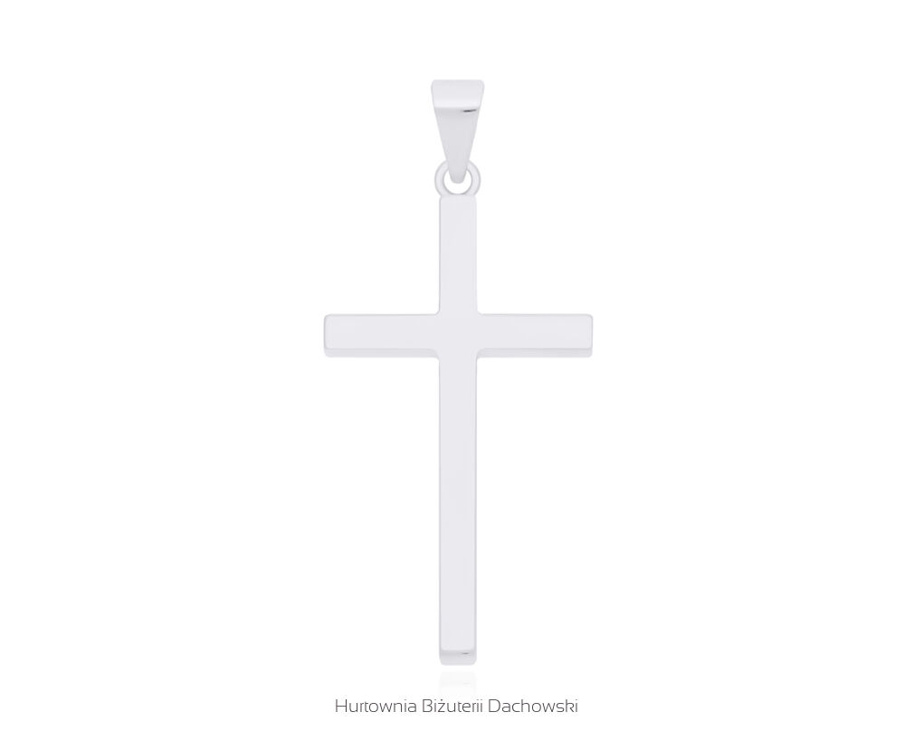 Srebrny krzyżyk gładki duży pr.925