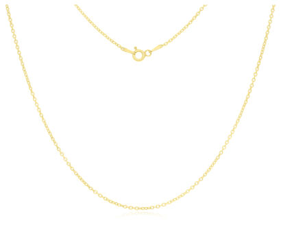 Łańcuszek srebrny pozłacany splot ankier pr.925