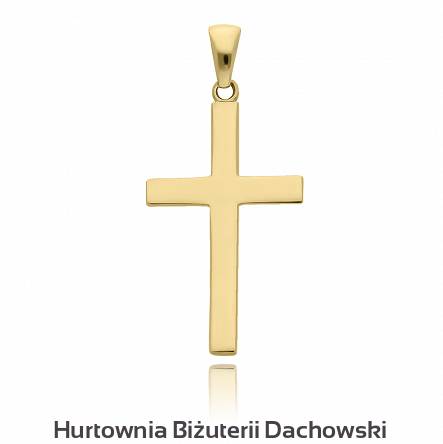 Złoty krzyżyk gładki pr.585