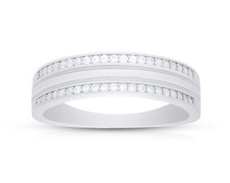 Pierścionek srebrny z cyrkoniami pr.925 - 2