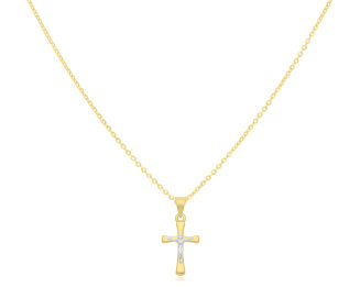 Złoty krzyżyk 585 z wizerunkiem Jezusa - 2