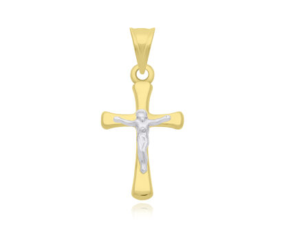 Złoty krzyżyk 585 z wizerunkiem Jezusa
