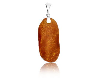 Zawieszka srebrna z naturalnym bursztynem pr.925 - 4