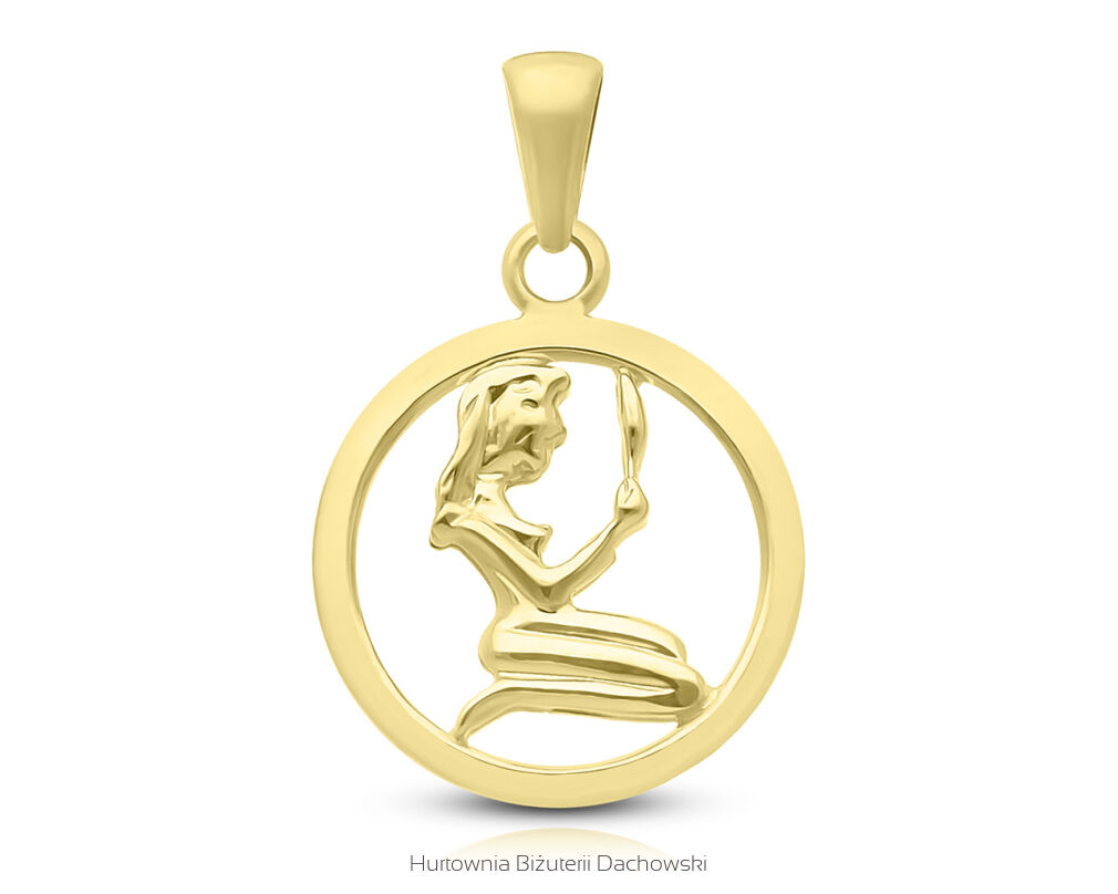 Złota zawieszka znak zodiaku Panna pr.585