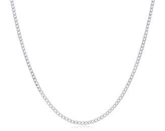 Łańcuszek srebrny rodowany splot pancerka - 3