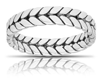 Pierścionek srebrny gładki pr.925 - 2