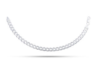 Bransoleta męska srebrna splot pancerka - 2