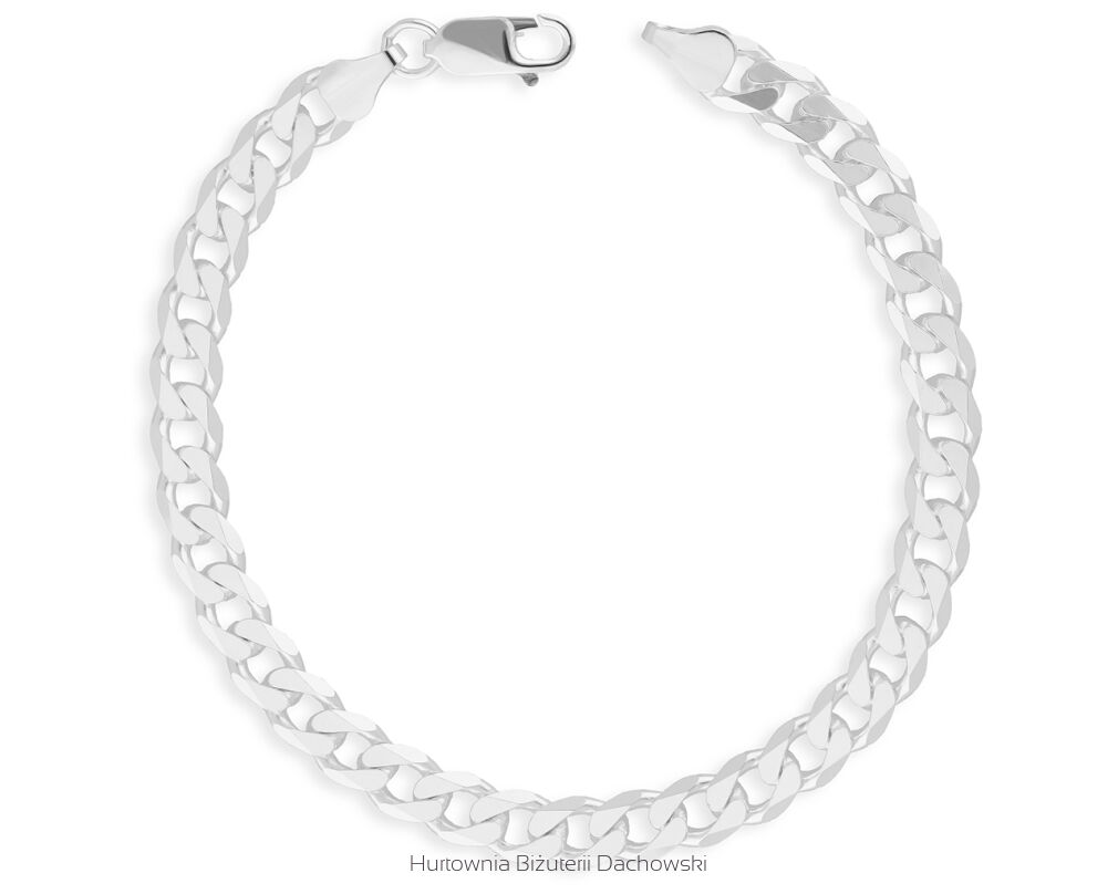 Bransoleta męska srebrna splot pancerka