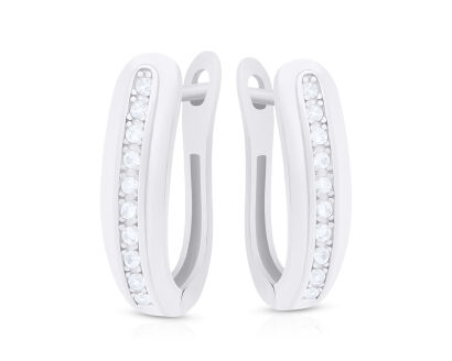 Kolczyki srebrne 925 angielskie z cyrkoniami