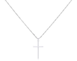 Srebrny krzyżyk gładki pr.925 - 2