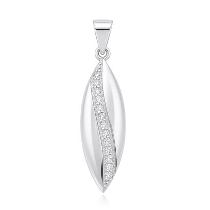 Zawieszka srebro 925 elegancka z cyrkoniami