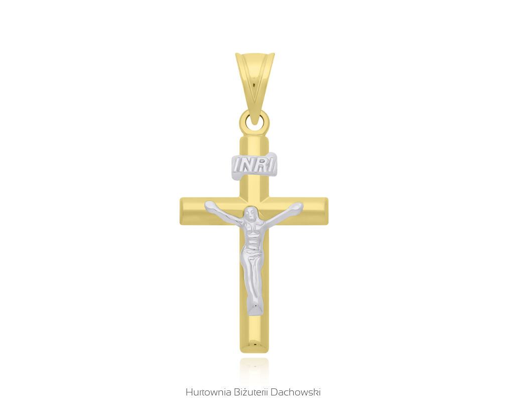 Złoty krzyżyk z wizerunkiem Jezusa pr.585