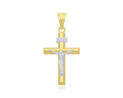 Złoty krzyżyk z wizerunkiem Jezusa pr.585