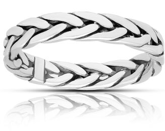 Pierścionek srebrny gładki pr.925 - 2