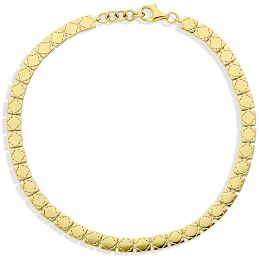 Bransoletka złota 585 o eleganckim wzorze