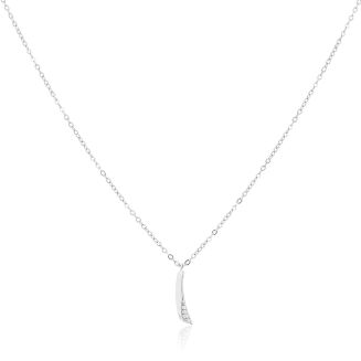 Naszyjnik srebrny damski smukła zawieszka pr.925 - 3